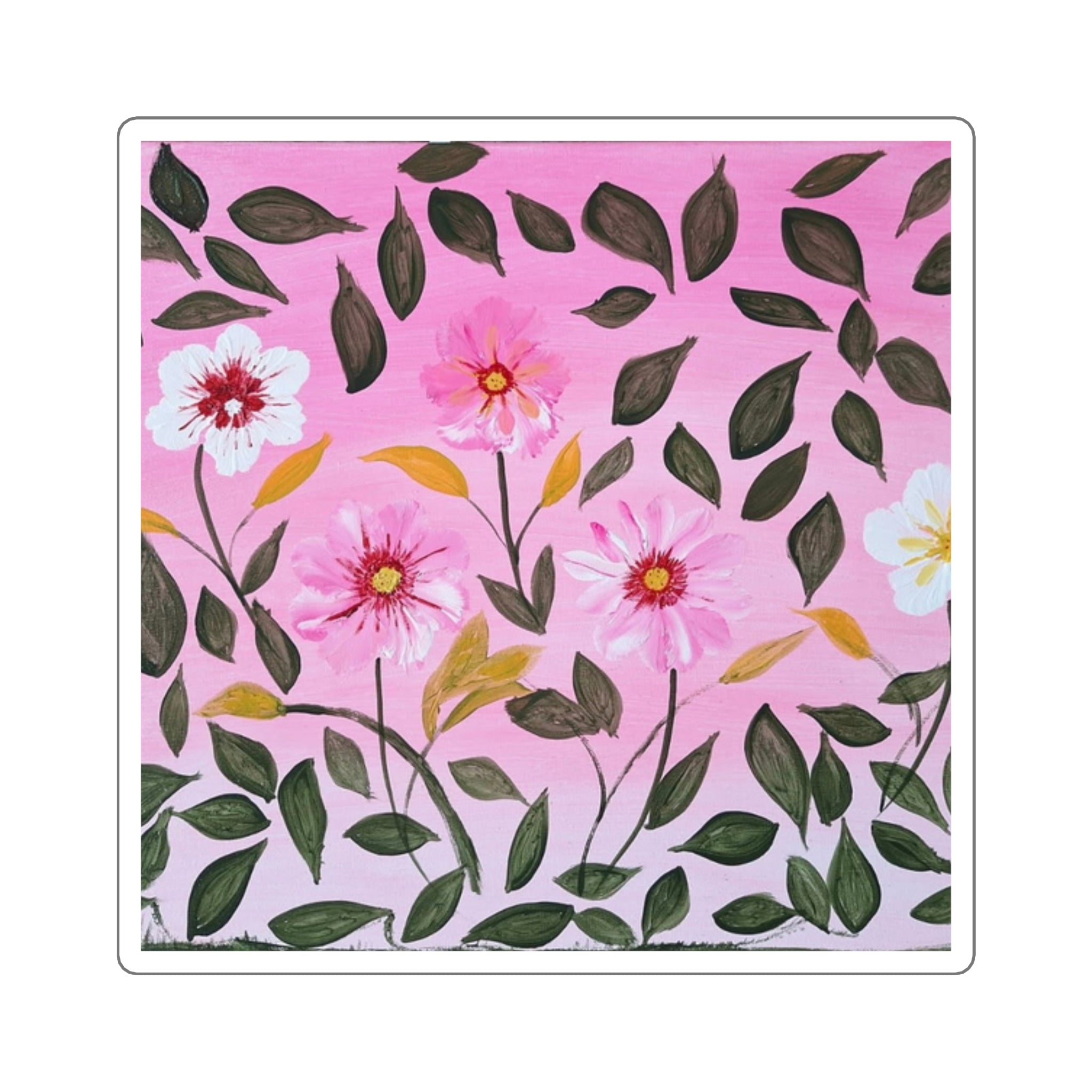 Call Me Daisy Square Stickers