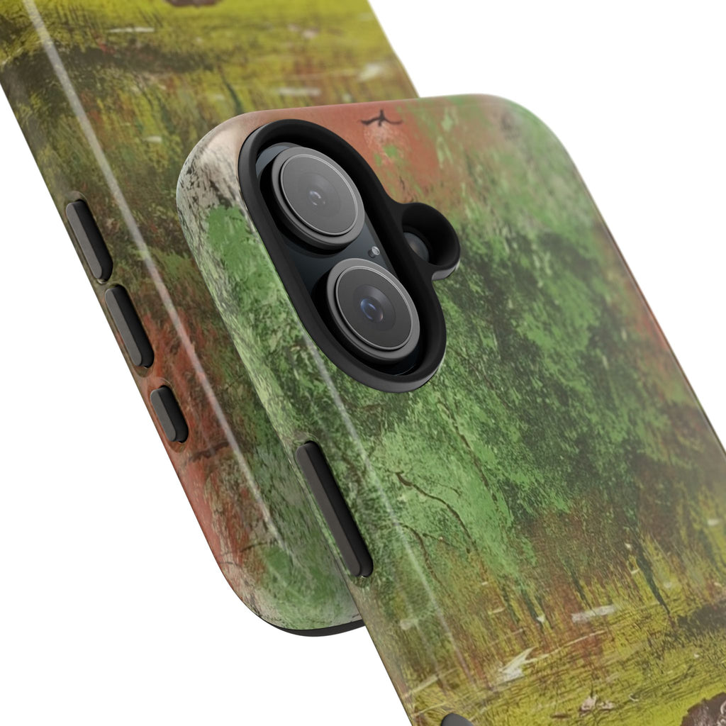 Emerald Stillness Tough Phone Cases